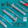 RESKIT RS48-0566 S-24 missiles with APU-68 (4 pcs) (MiG-21, MiG-23, MiG-27, MiG-29, Su-7, Su-17, Su-25, Su-24, Mi-24) (3D Printed) (1/48)